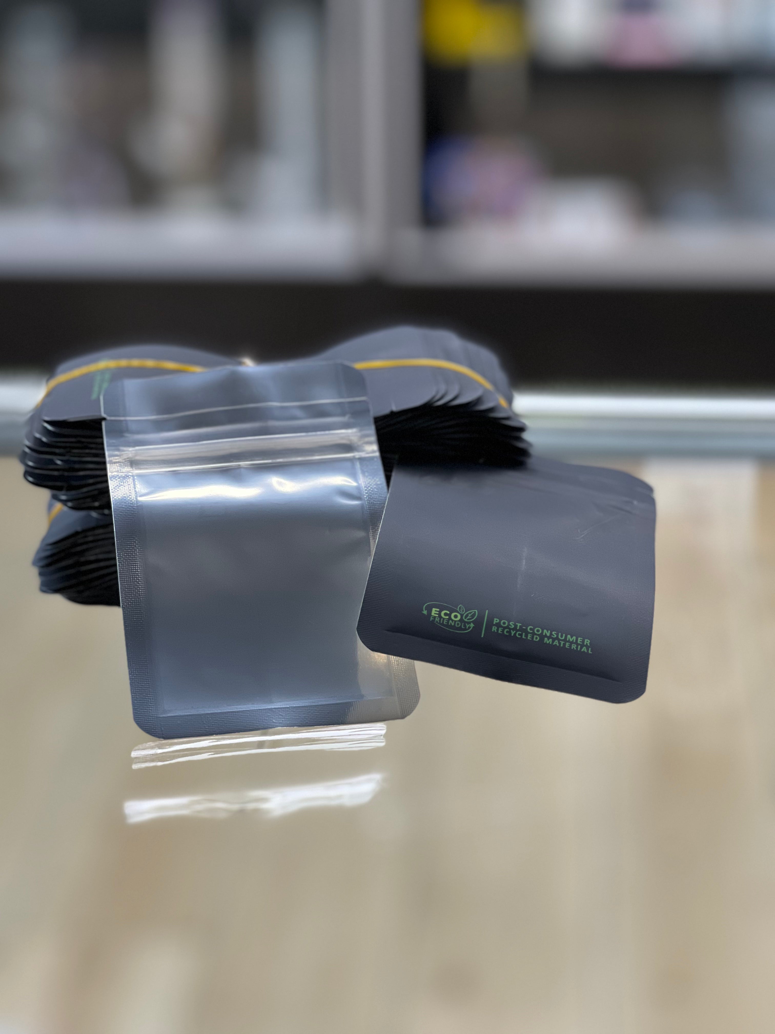 1 Gram Mylar Bags Blk 100ct