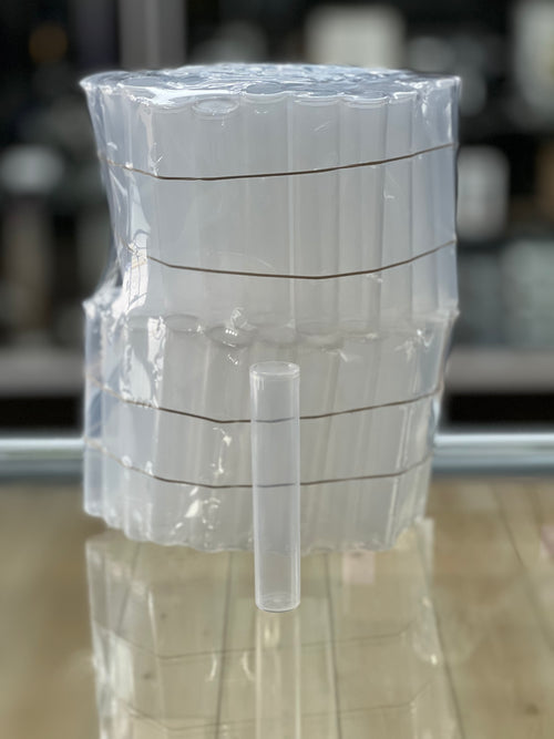 95mm Clear Opaque Pre Roll Tube 100pk