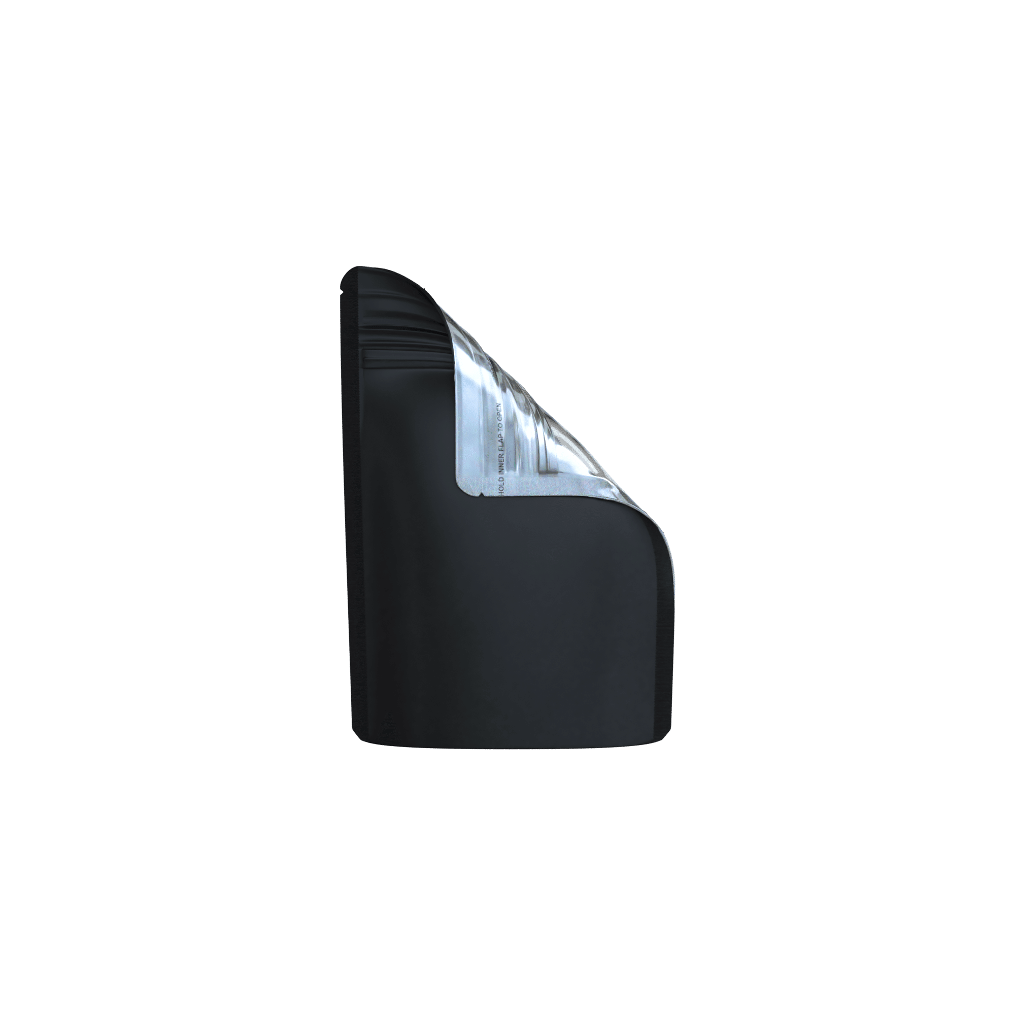 1/8 Black Mylar Bags 100ct