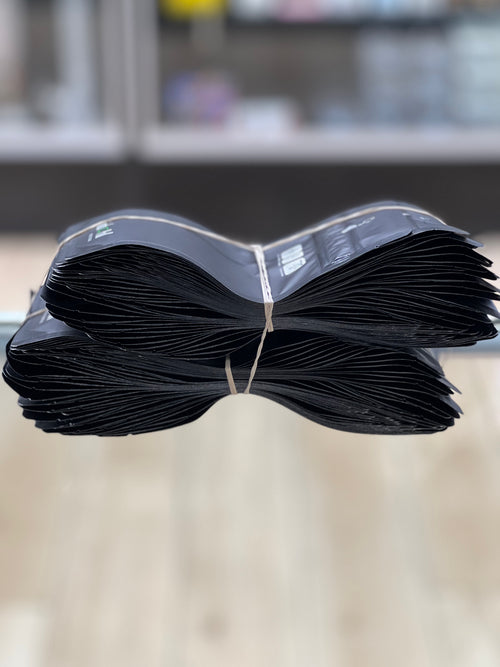 Black Pinch and Pull Mylar Bags 1/4oz 100ct