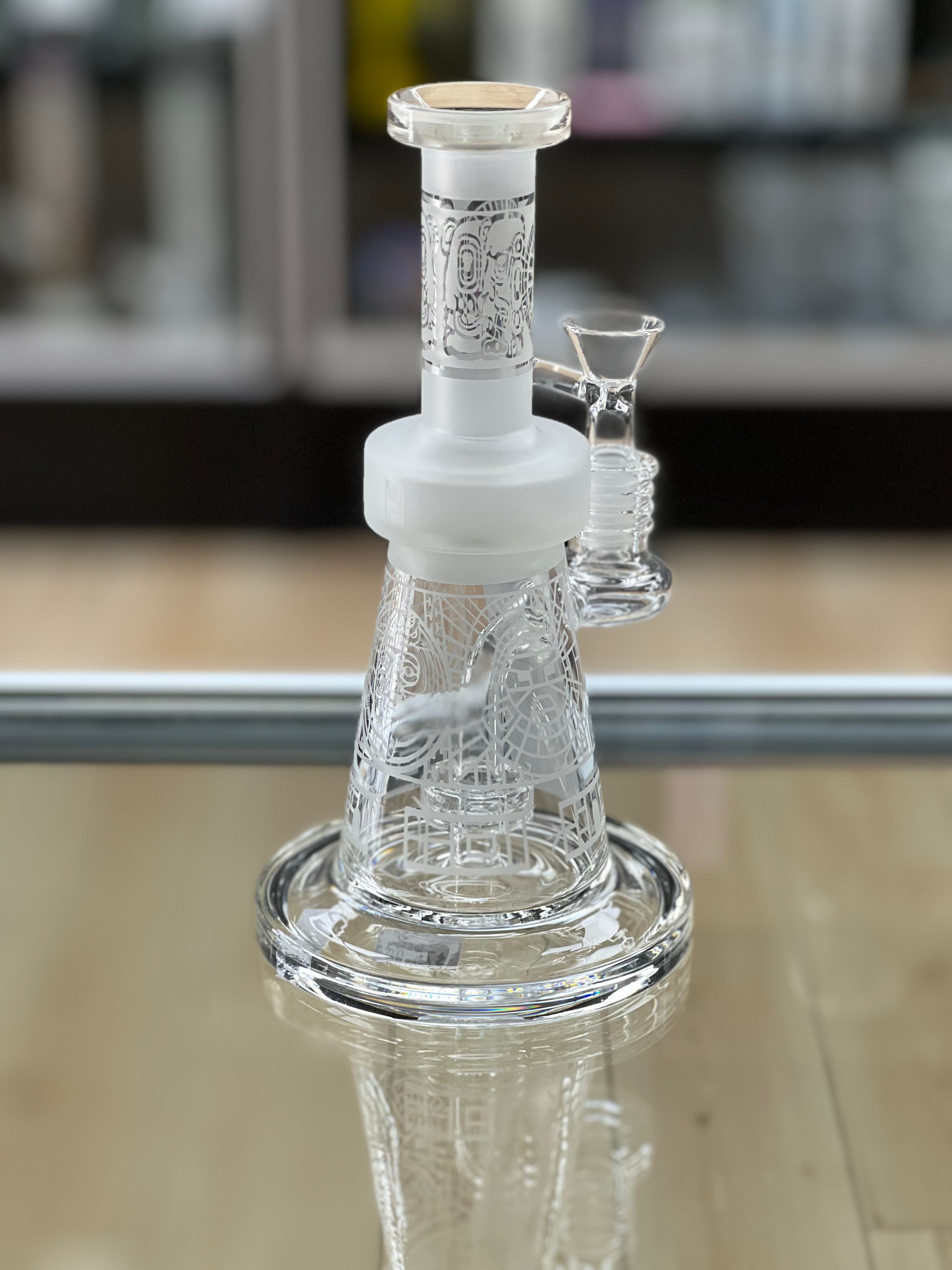 Human Grade Aztec Sandblasted Water Pipe