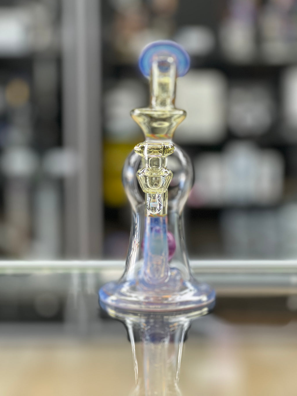 om glass terp cannon front view at hex smoke shop