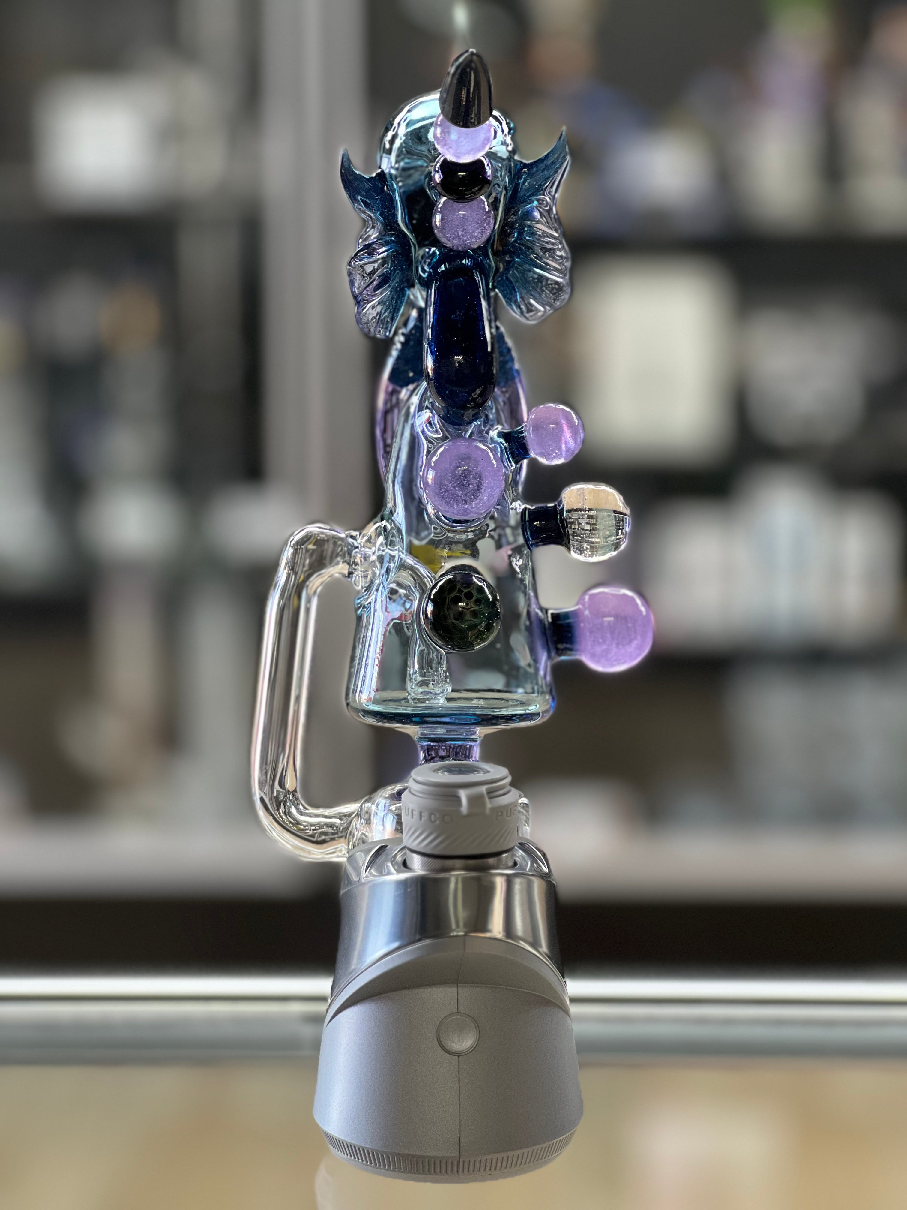 rear view of cthulhu attachment at hex smoke shop 