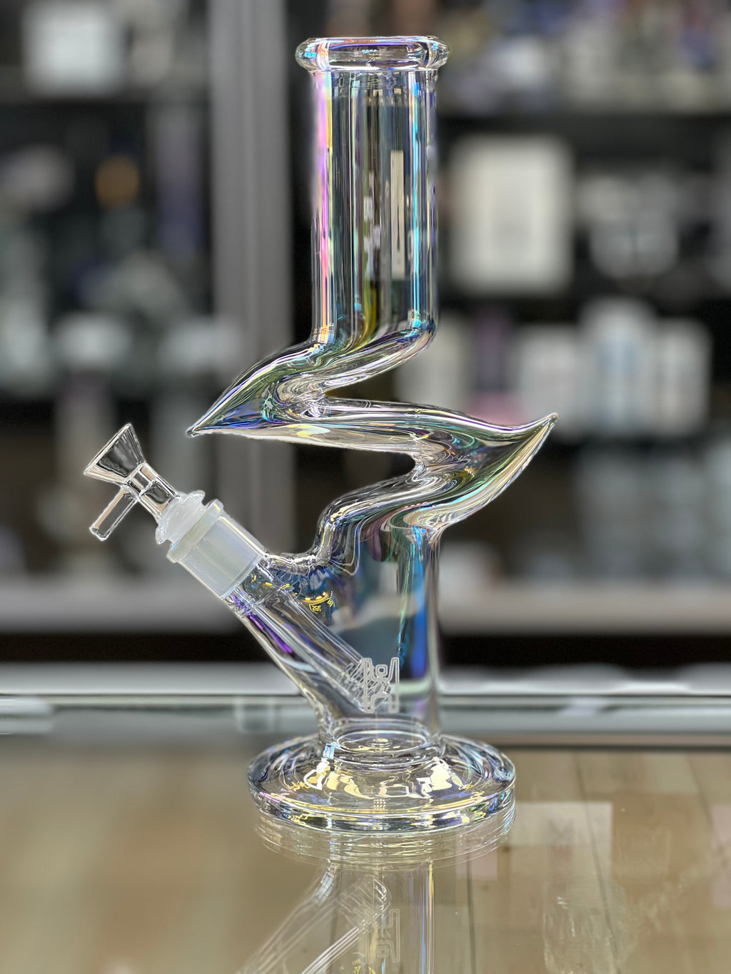 Human Grade 10.5" Iridescent Zing Water Pipe