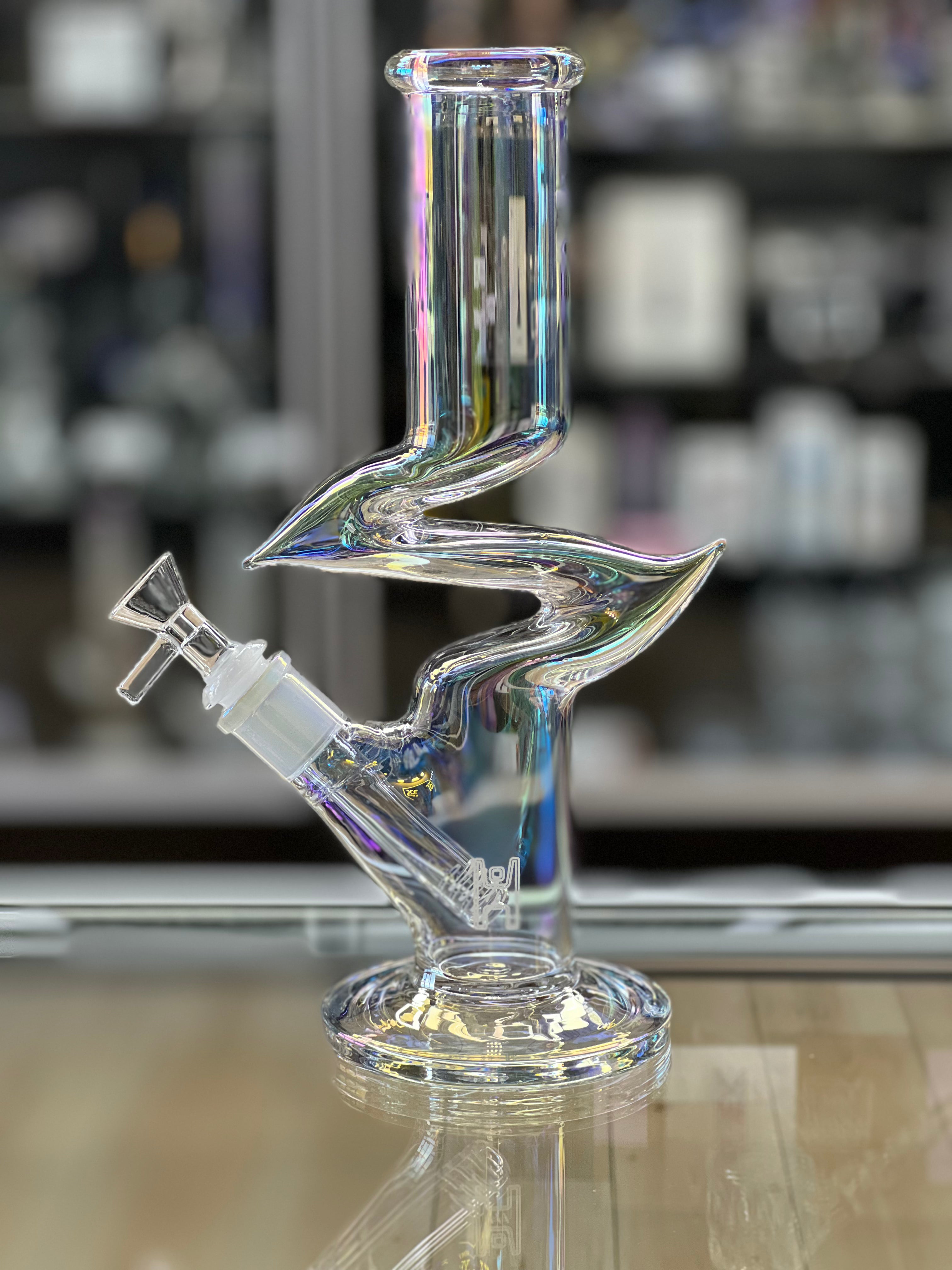 Human Grade 10.5" Iridescent Zing Water Pipe