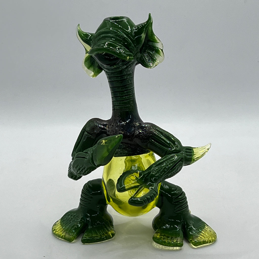 Merc Glass Alien Creature dab rig front view