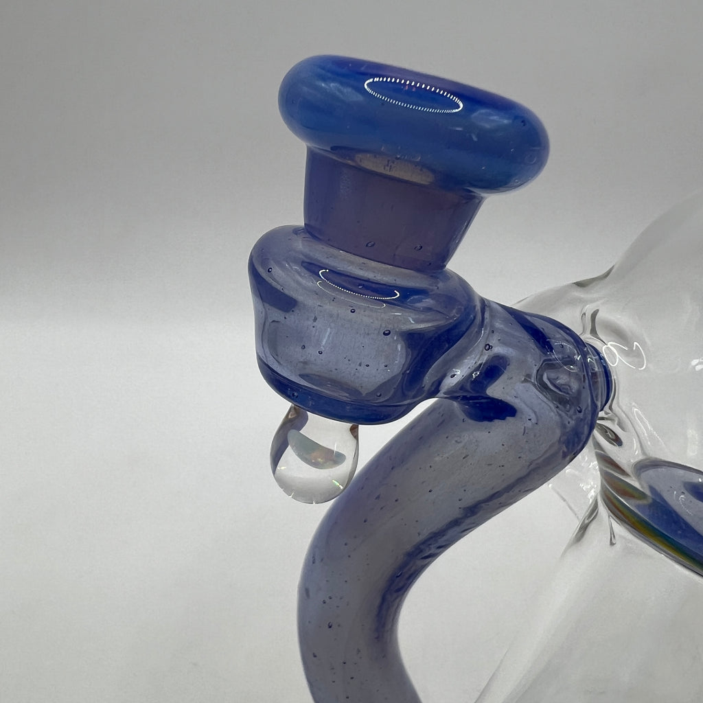 Close-up of matching 10mm bowl with suspended opal accent