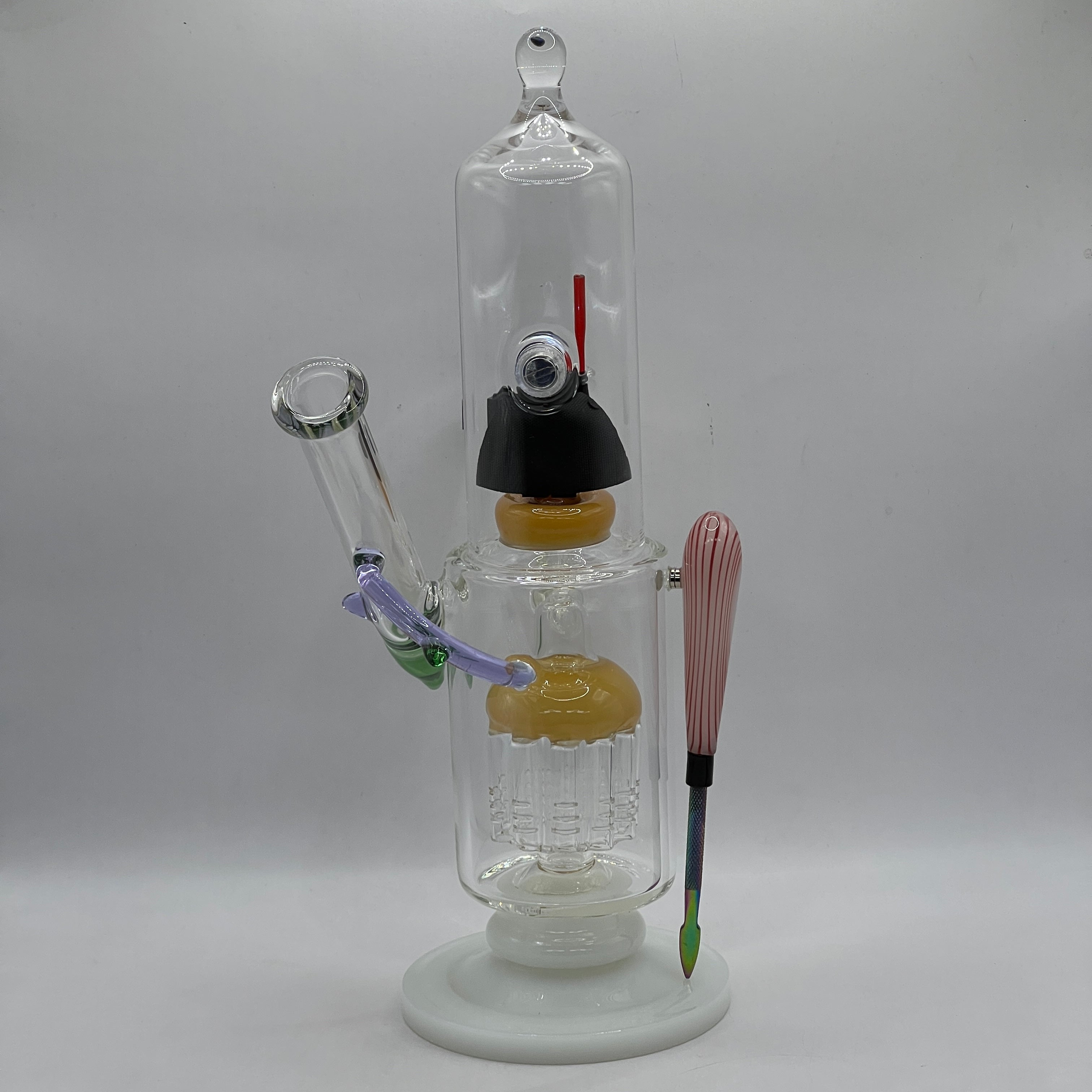 Rear view showing magnetic steel tool and tree percolator
