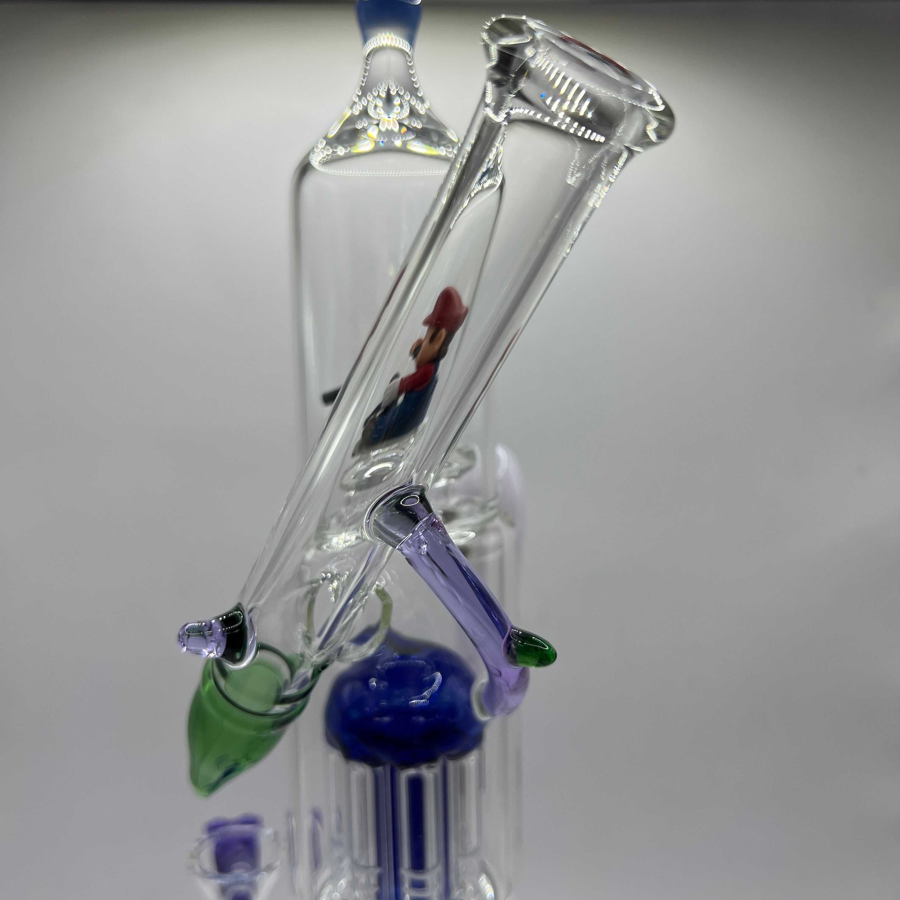 side arm angled mouthpiece on the mario themed water pipe from otg glass