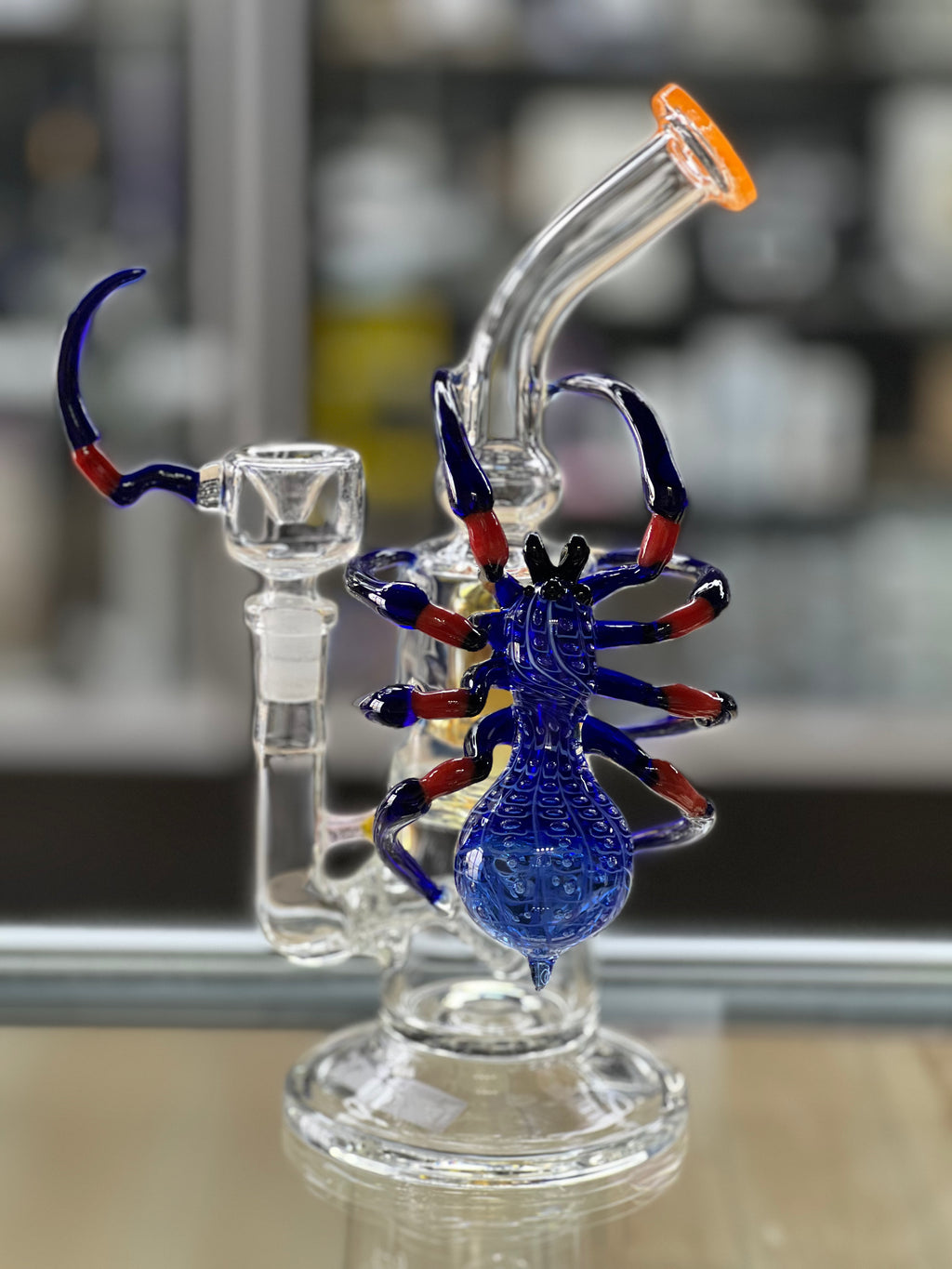 otg glass spider water pipe at hex smoke shop