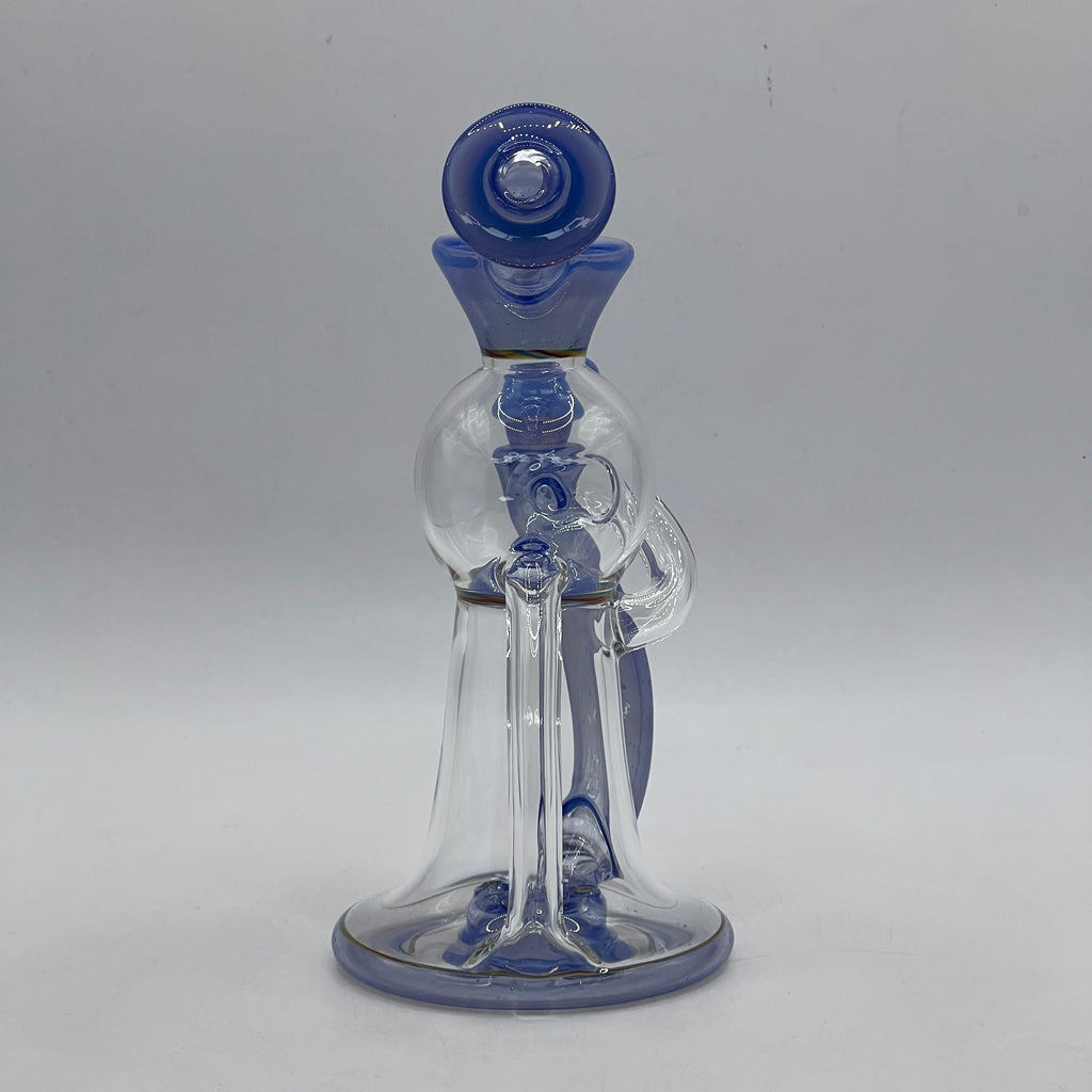 Rear view of OM Glass recycler showing reinforced return loop
