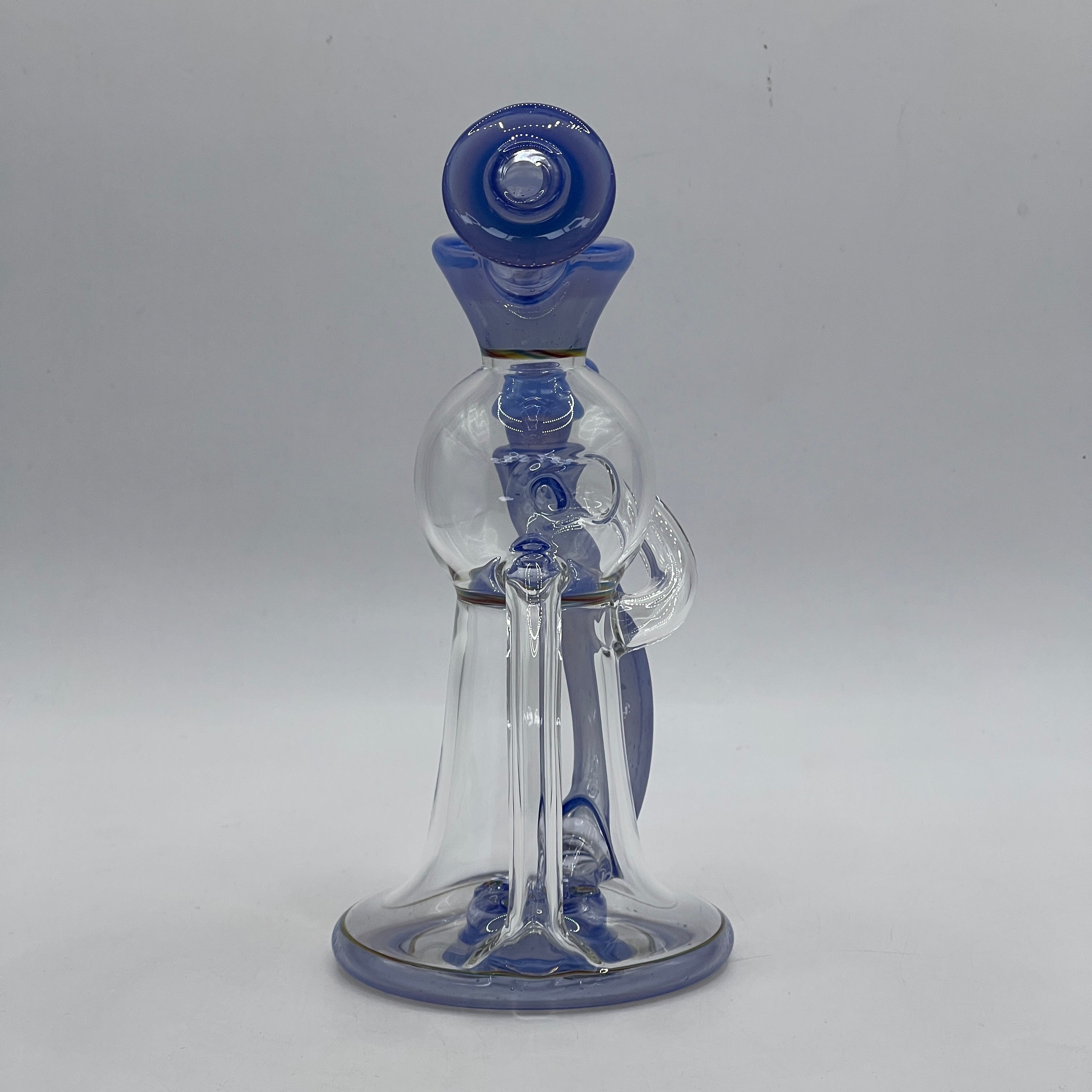 Rear view of OM Glass recycler showing reinforced return loop